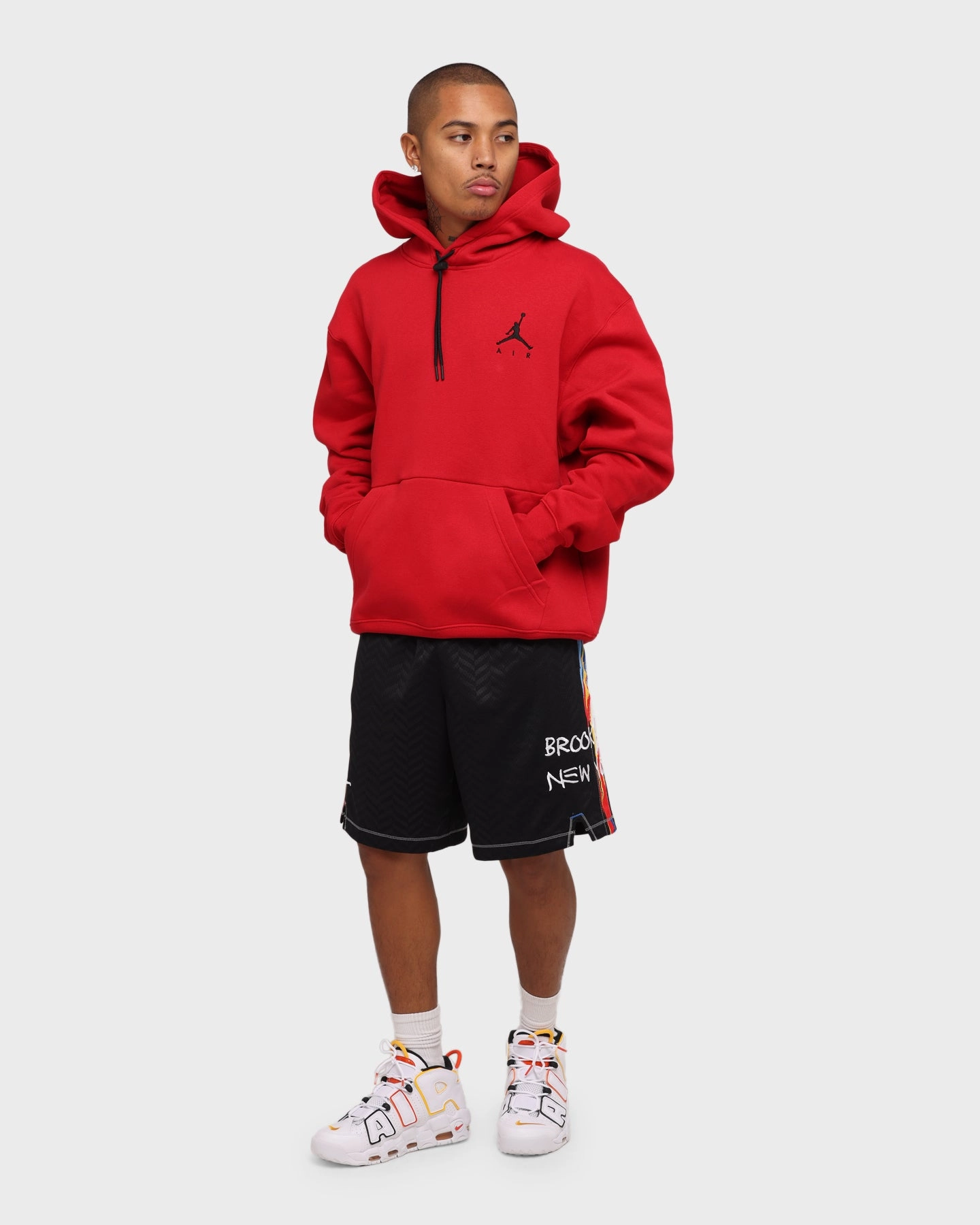 Daily Wear Jordan Jumpman Air Hoodie Gym Red