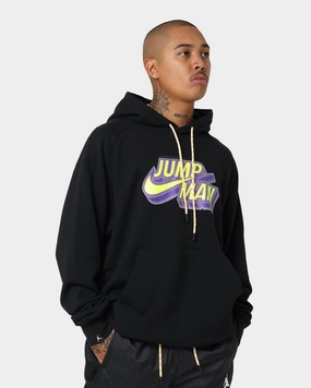 men Hold Jordan Jumpman Fleece Pullover Hoodie Black