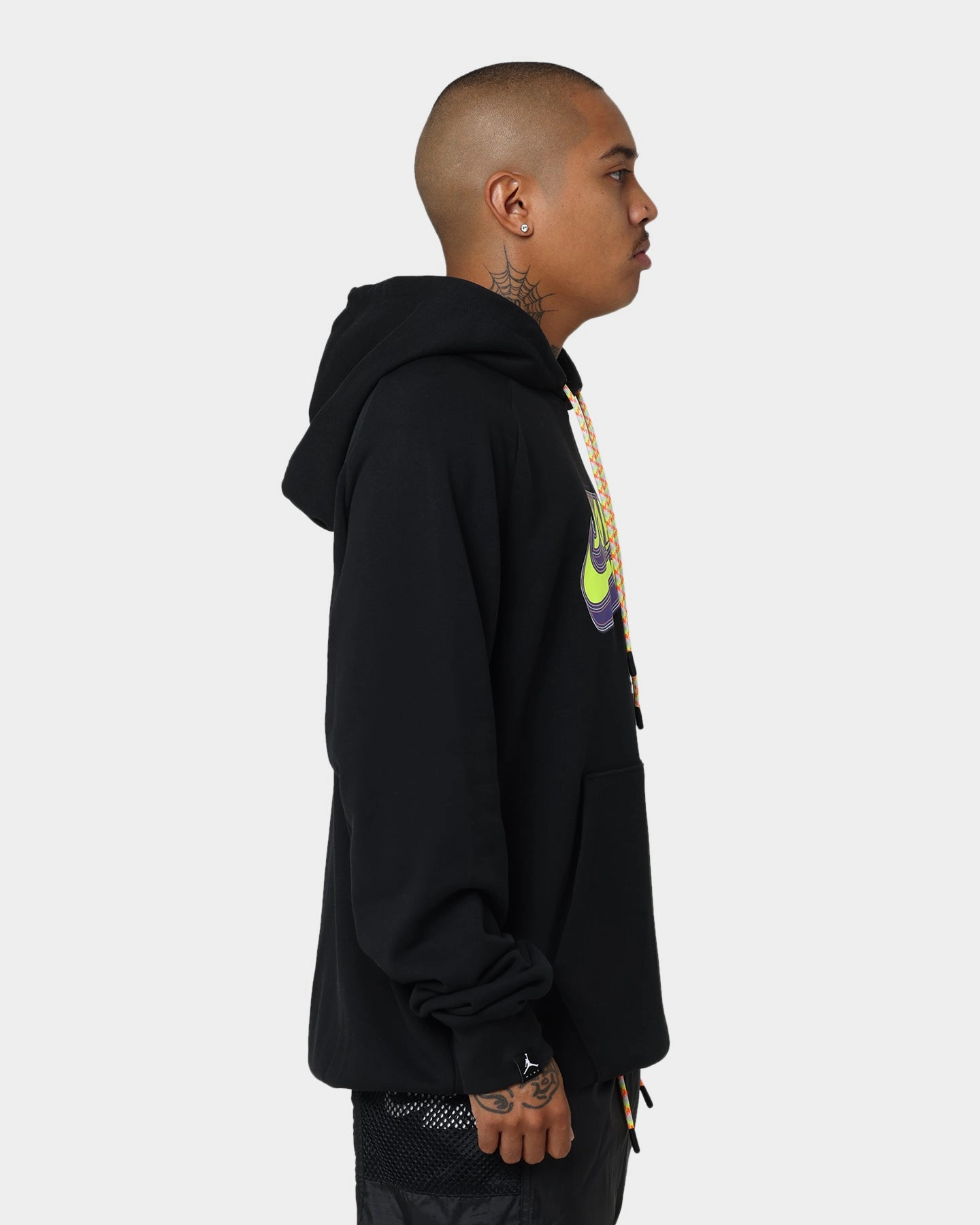 Jordan Jumpman Fleece Pullover Hoodie Black Internal Security Pocket