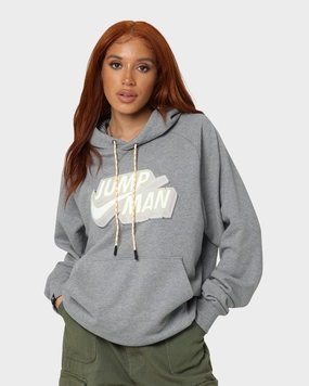 Jordan Jumpman Fleece Pullover Hoodie Carbon Heather Contemporary Fit