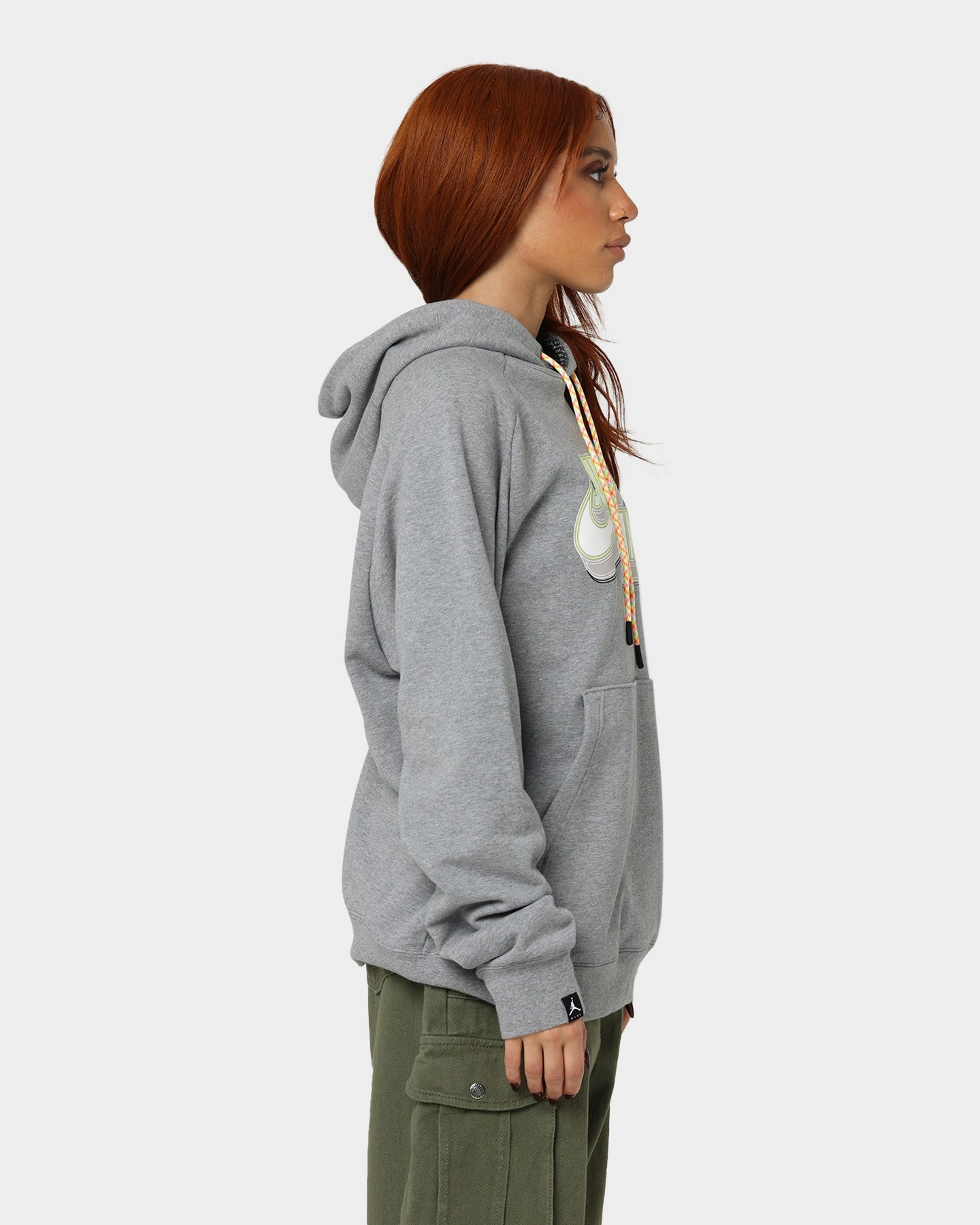 Jordan Jumpman Fleece Pullover Hoodie Carbon Heather WrinkleResistant