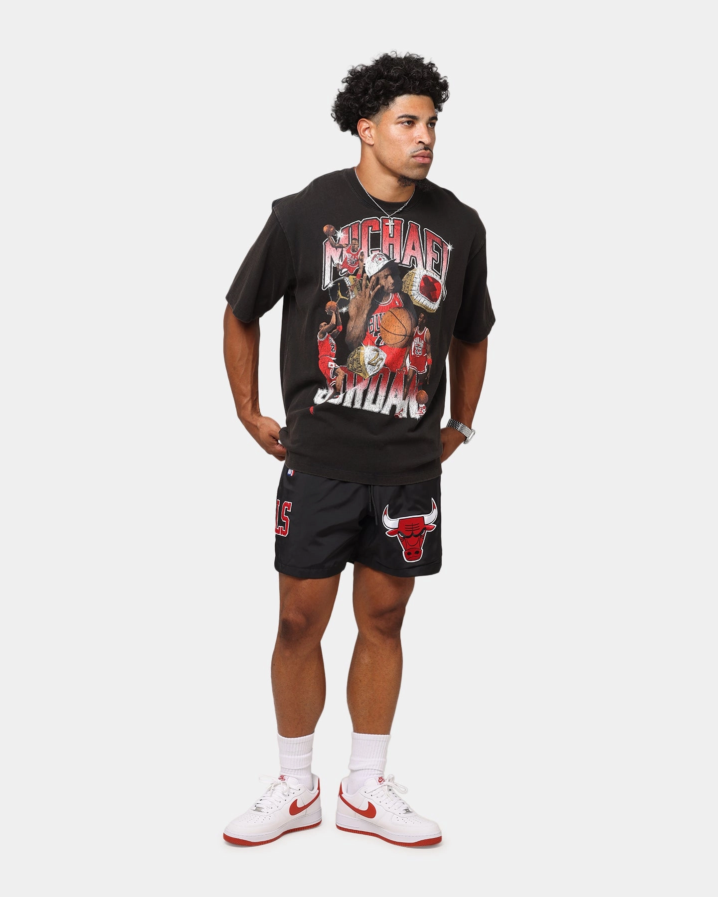 Jordan Jumpman Flight Essentials Graphic Oversized T-Shirt Black/Varisty Red Layerable Look Cold Wash Optimized