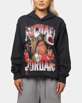 Jordan Jumpman Flight Graphic Fleece Pullover Hoodie Off Noir Heritage - preserving Gusseted Underarms