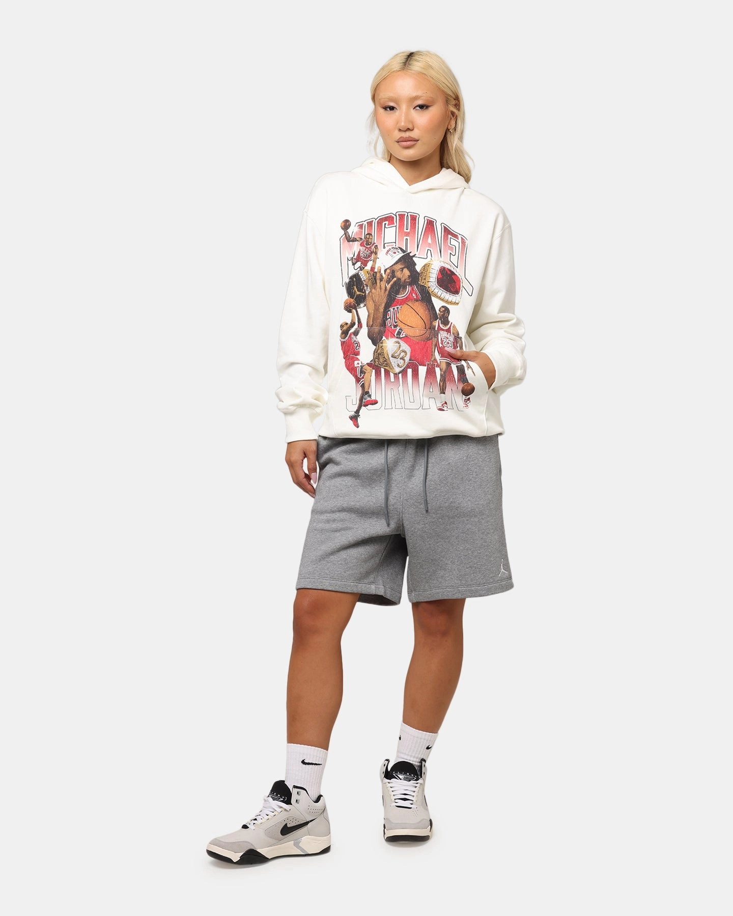 fire fighting Jordan Jumpman Flight Graphic Fleece Pullover Hoodie Sail