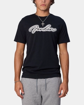 Jordan Jumpman Flight MVP T-Shirt Black/Sail Active Lifestyle TexturedWeavePattern