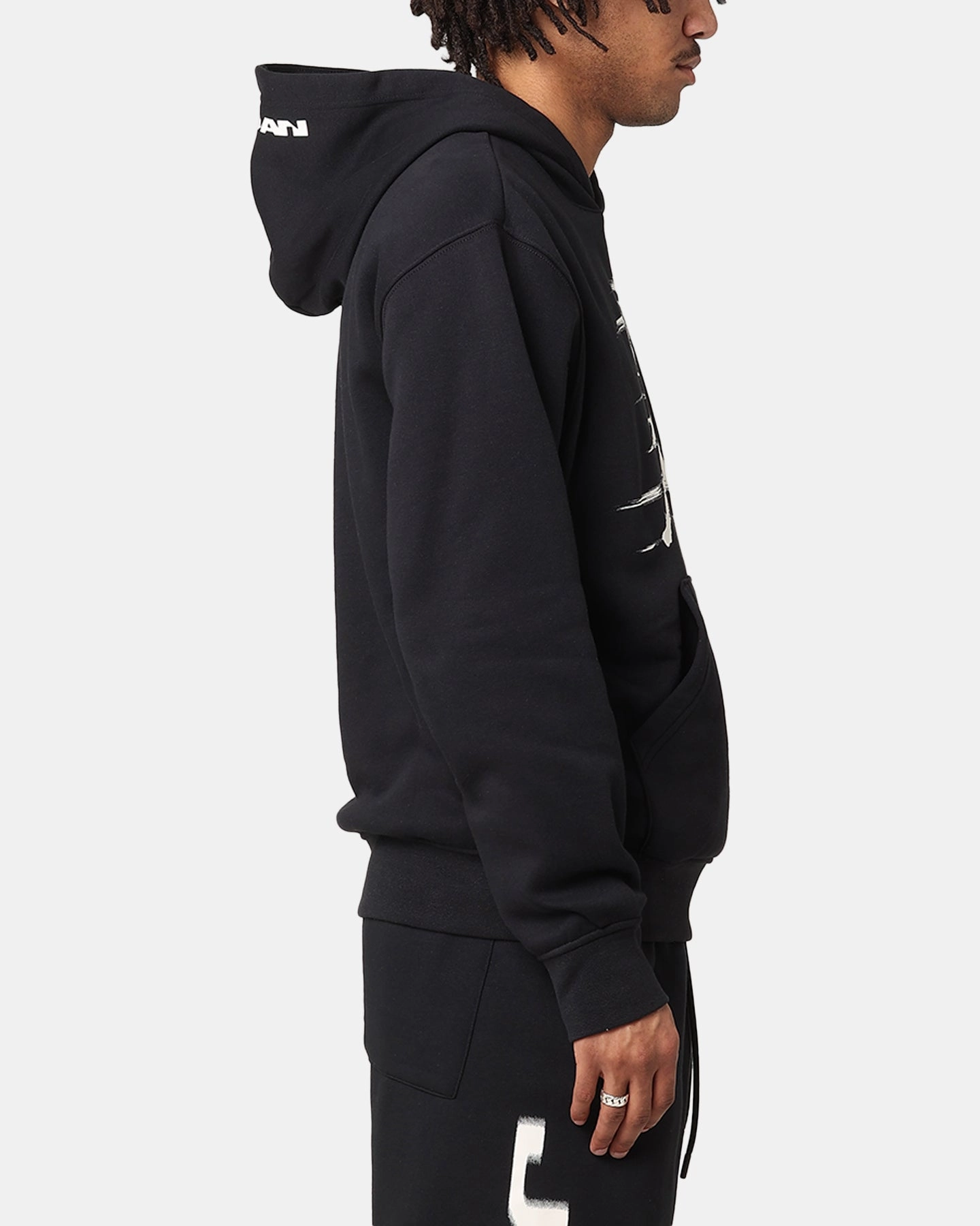 Jordan Jumpman MVP Fleece Pullover Hoodie Black/Iron Grey Valentine's Day Bestow