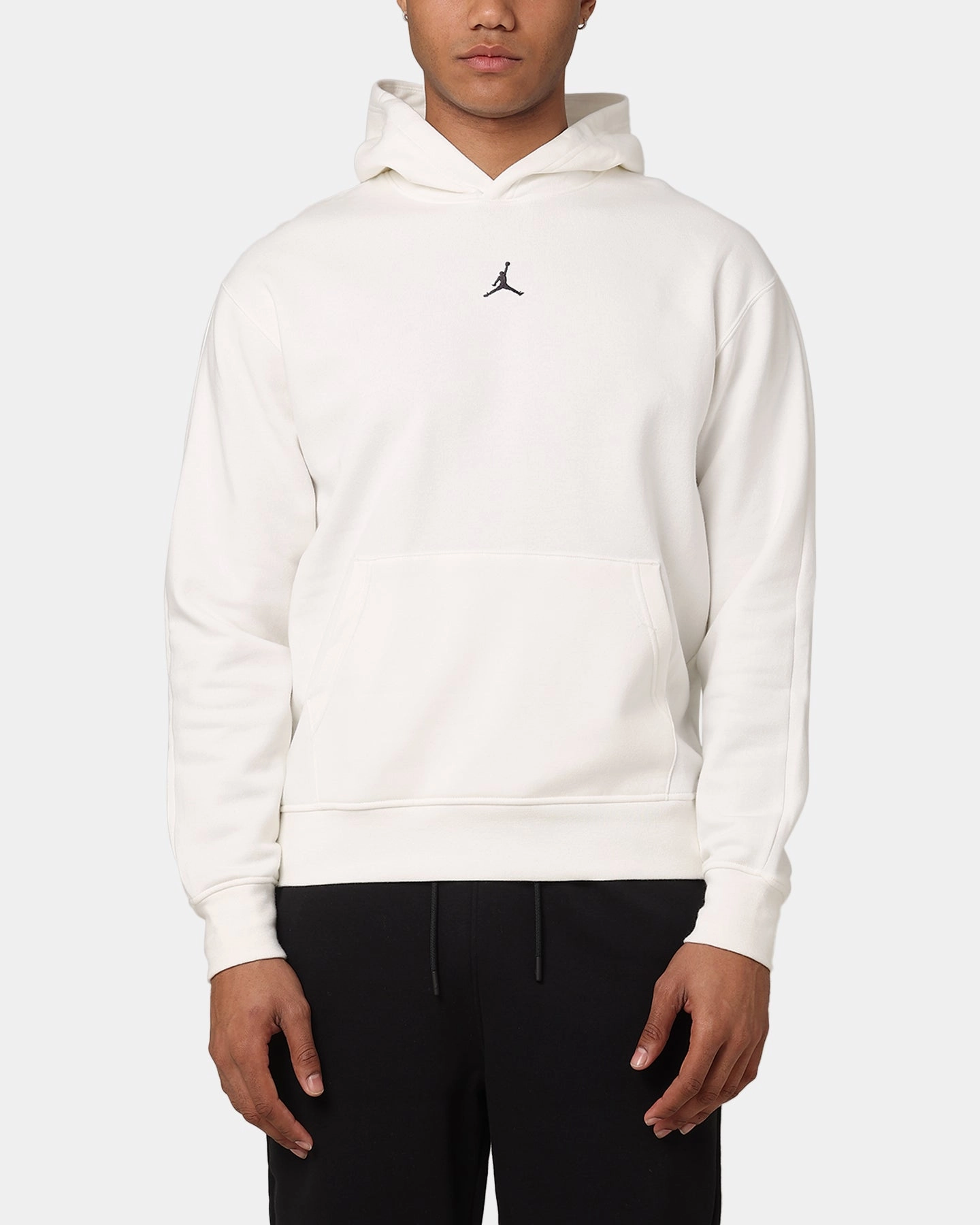 Shelf Jordan Jumpman MVP Statement Fleece Pullover Hoodie Sail/Black/Black