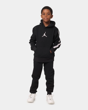 Jordan Kids' Flight MVP Fleece Pullover Hoodie Black Flexible Zipper System
