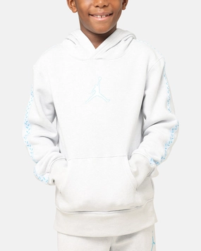 Lightweight Comfort beachgoer Jordan Kids' Flight MVP Fleece Pullover Hoodie Pure Platinum