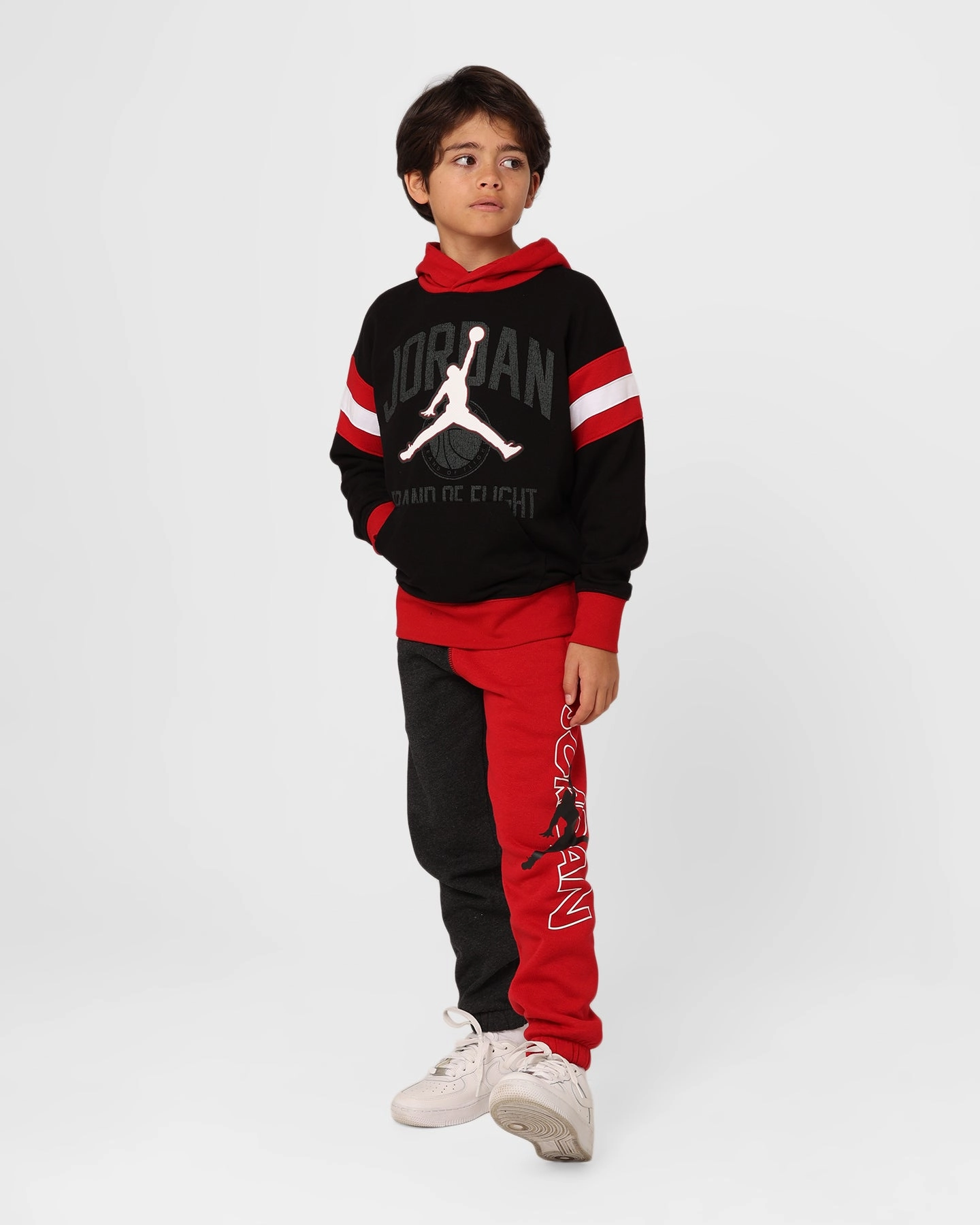 Skill Red Jordan Kids' Gym 23 Pullover Hoodie Black