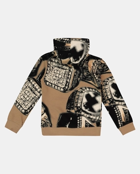 Jordan Kids' Jumpman MVP Pullover Hoodie Camo NoiseFreeMaterial Windproof Jacket