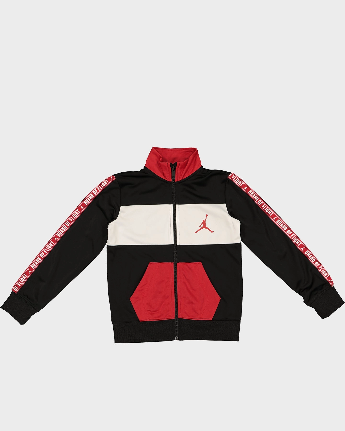 Jordan Kids' Jumpman Track Jacket Black/Gym Red Magnetic Closure System