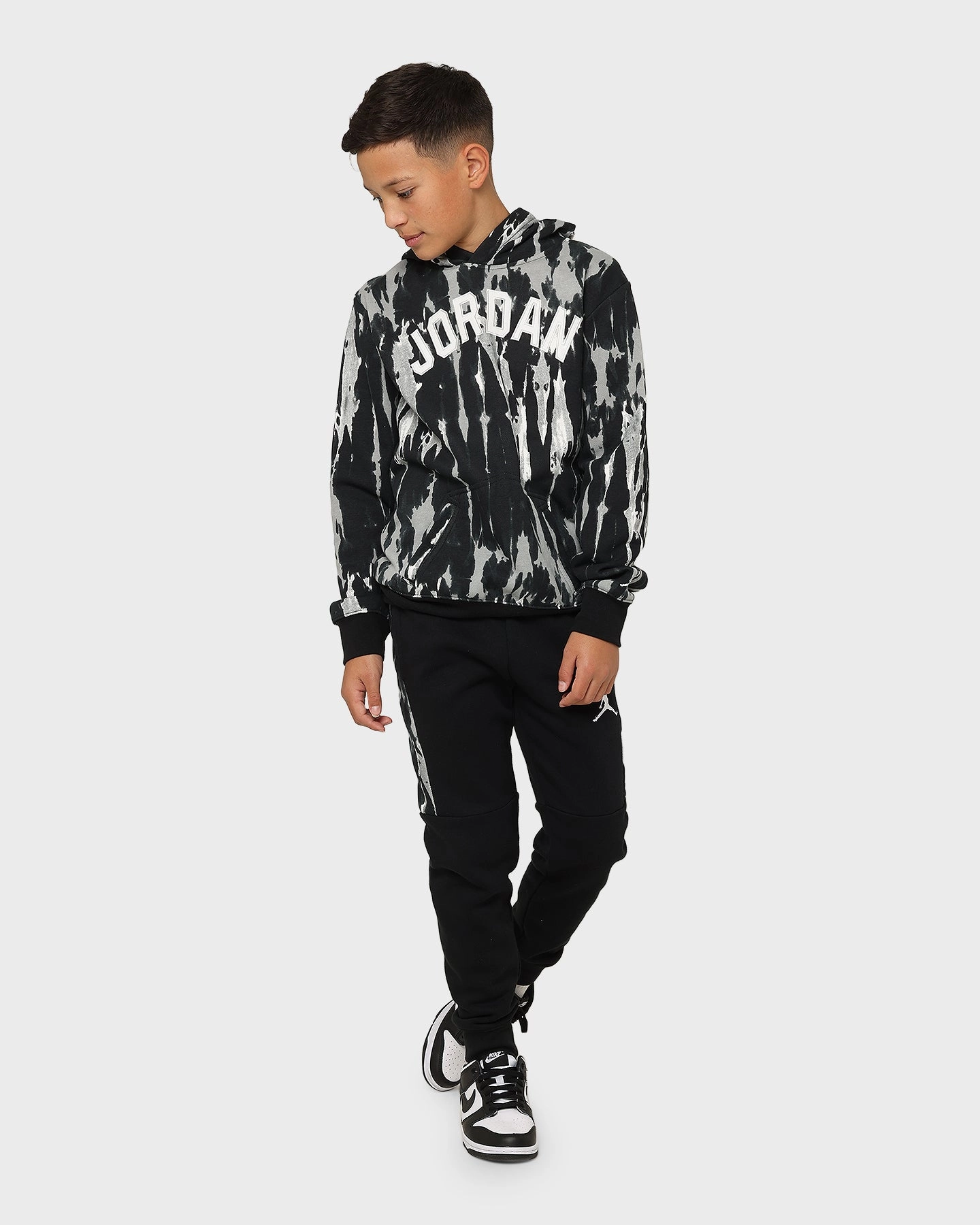 Practical Layer Reflective Trim Jordan Kids' Sport DNA Hoodie Black