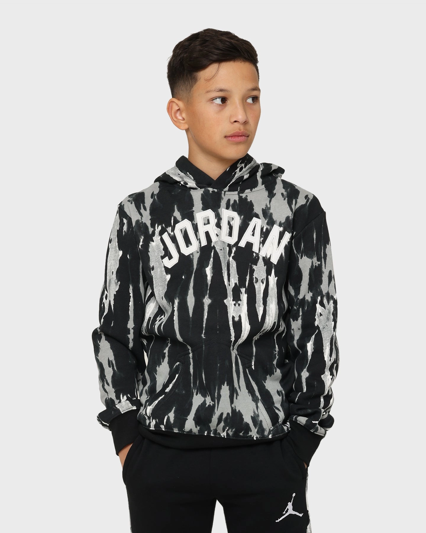 Fashionable Shield movement Jordan Kids' Sport DNA Hoodie Black