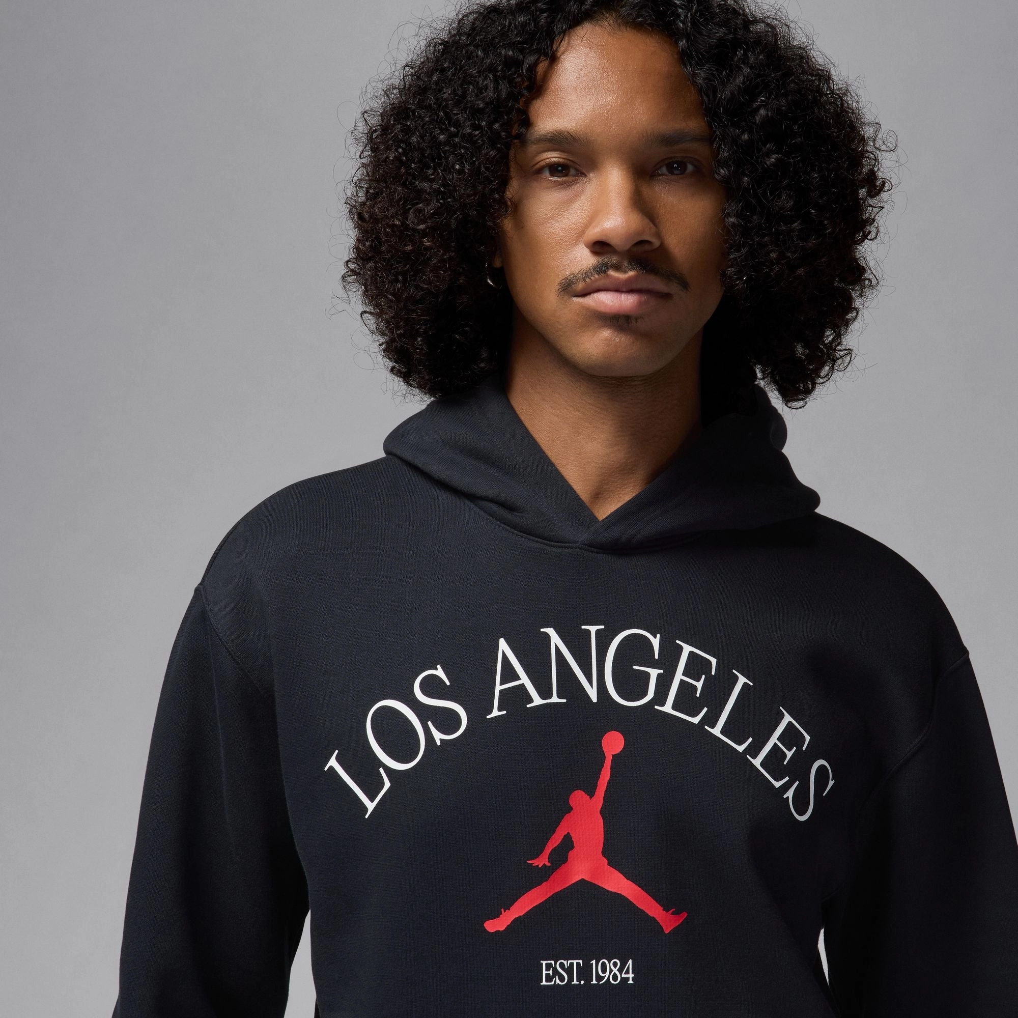 Jordan Los Angeles Pullover Hoodie 'Black' middle aged users Limited Edition