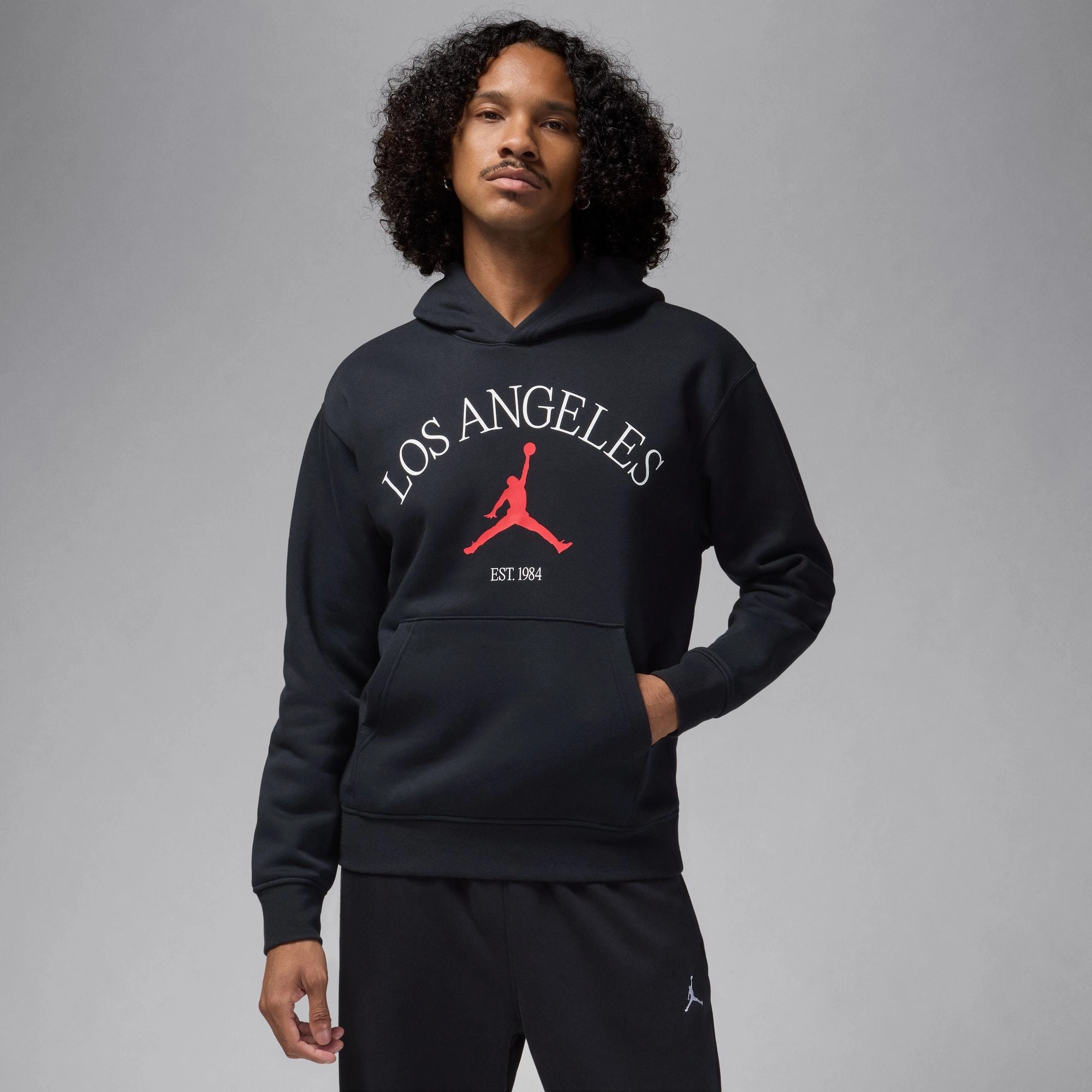 Jordan Los Angeles Pullover Hoodie 'Black' poor sealing