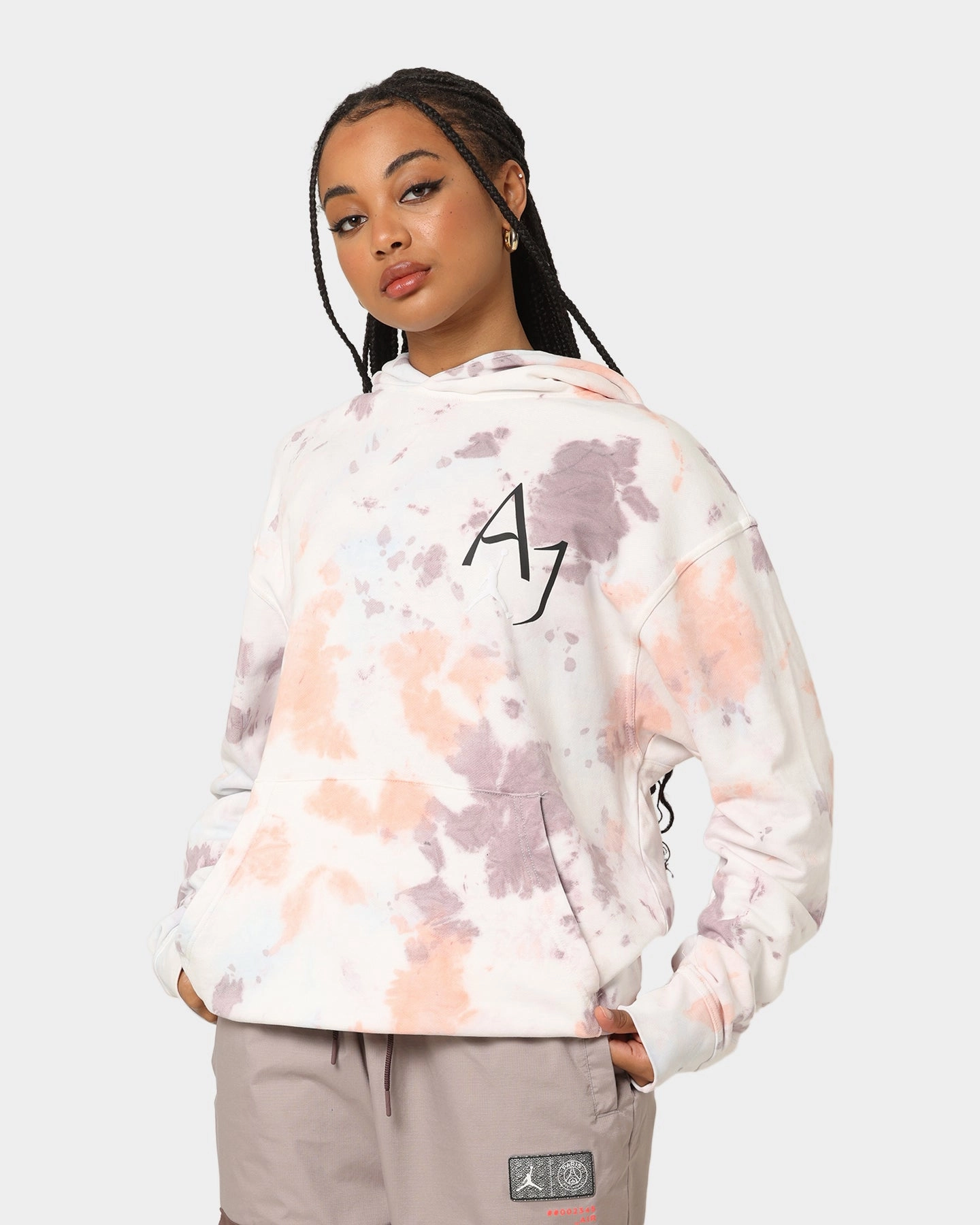 Noise Free Movement Jordan MJ Sport DNA Fleece Pull Over Hoodie Plum Fog