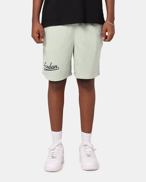 Jordan MVP Flight Fleece Short Seafoam/Black Punk style overalls