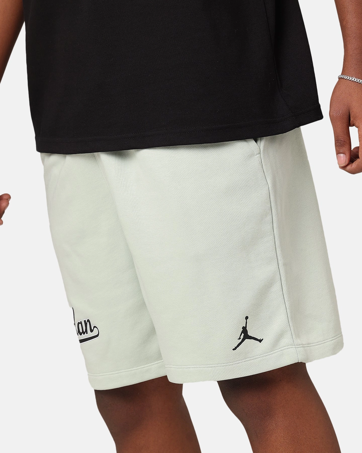 Warm Days Non Restrictive Cut Jordan MVP Flight Fleece Short Seafoam/Black