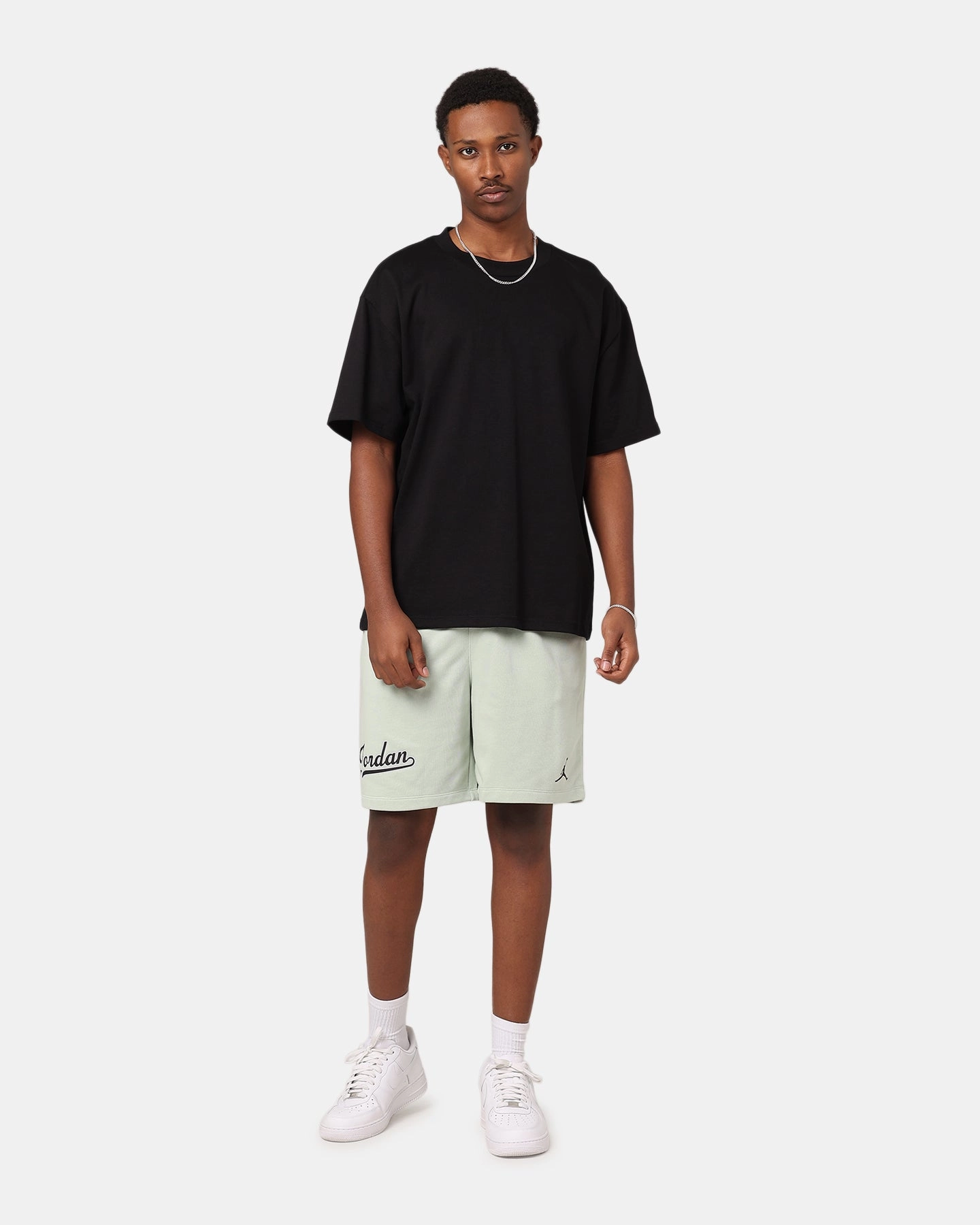 Soft Stretch High-End Option Jordan MVP Flight Fleece Short Seafoam/Black