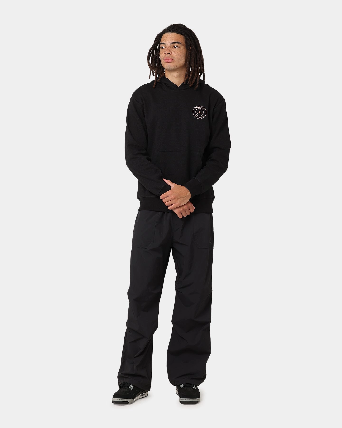 Create Jordan Paris Saint-Germain Fleece Pullover Hoodie Off Noir/Black