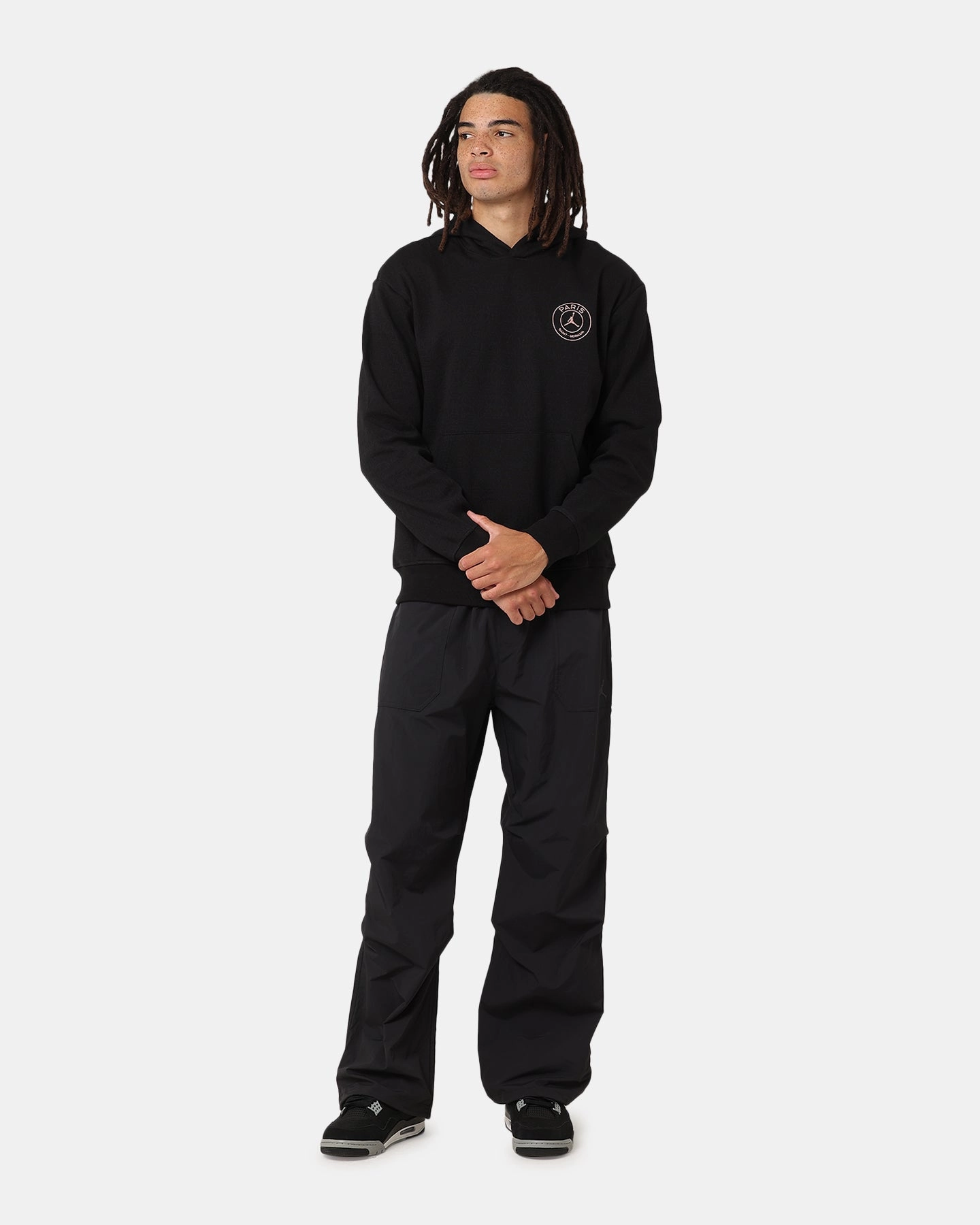 shopping spree Jordan Paris Saint-Germain Fleece Pullover Hoodie Off Noir/Black