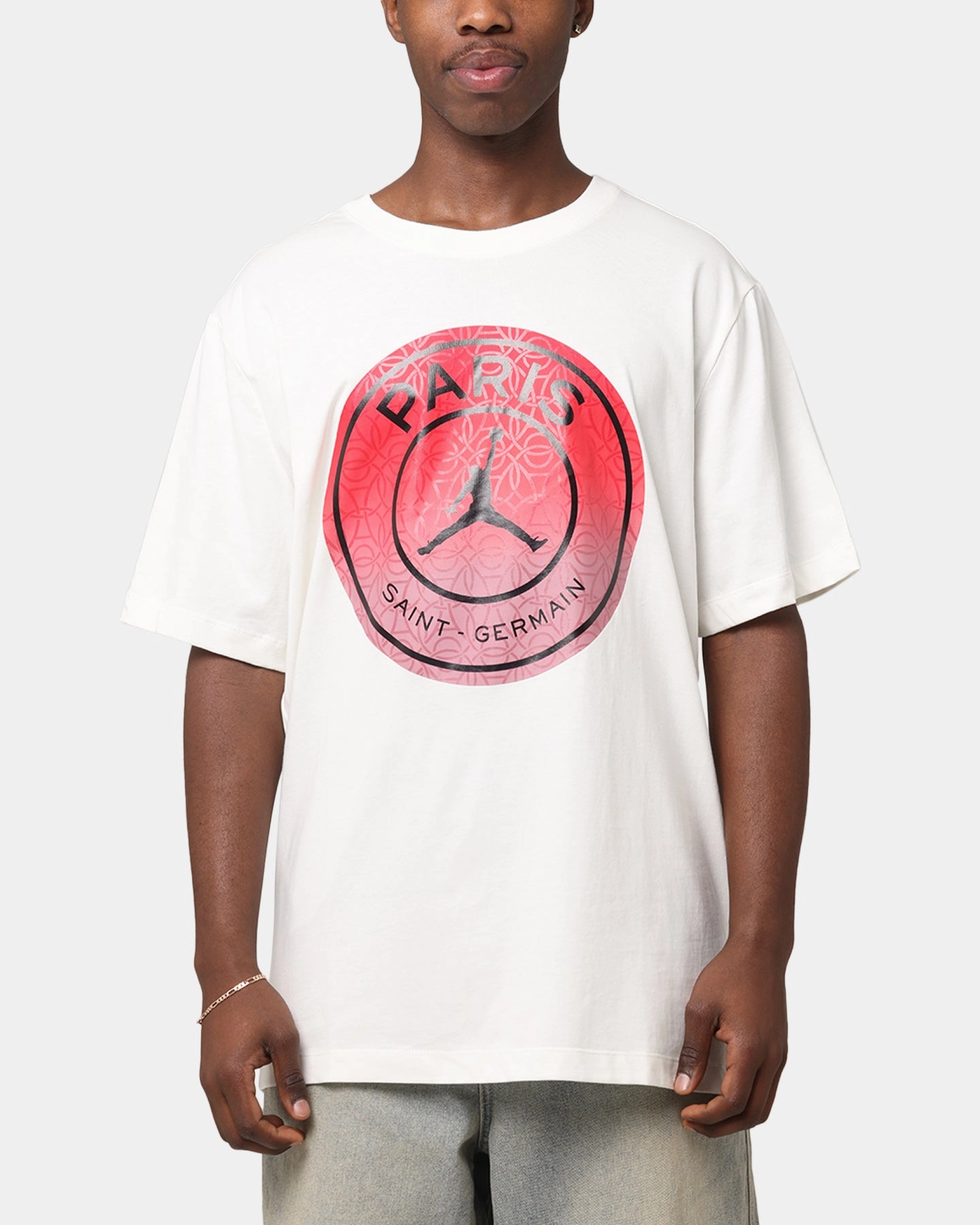 Temperature Regulating Jordan Paris Saint-Germain Logo T-Shirt Sail