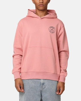 Jordan Paris Saint-Germain Statement Fleece Pullover Hoodie Rust Pink/Pink single layer