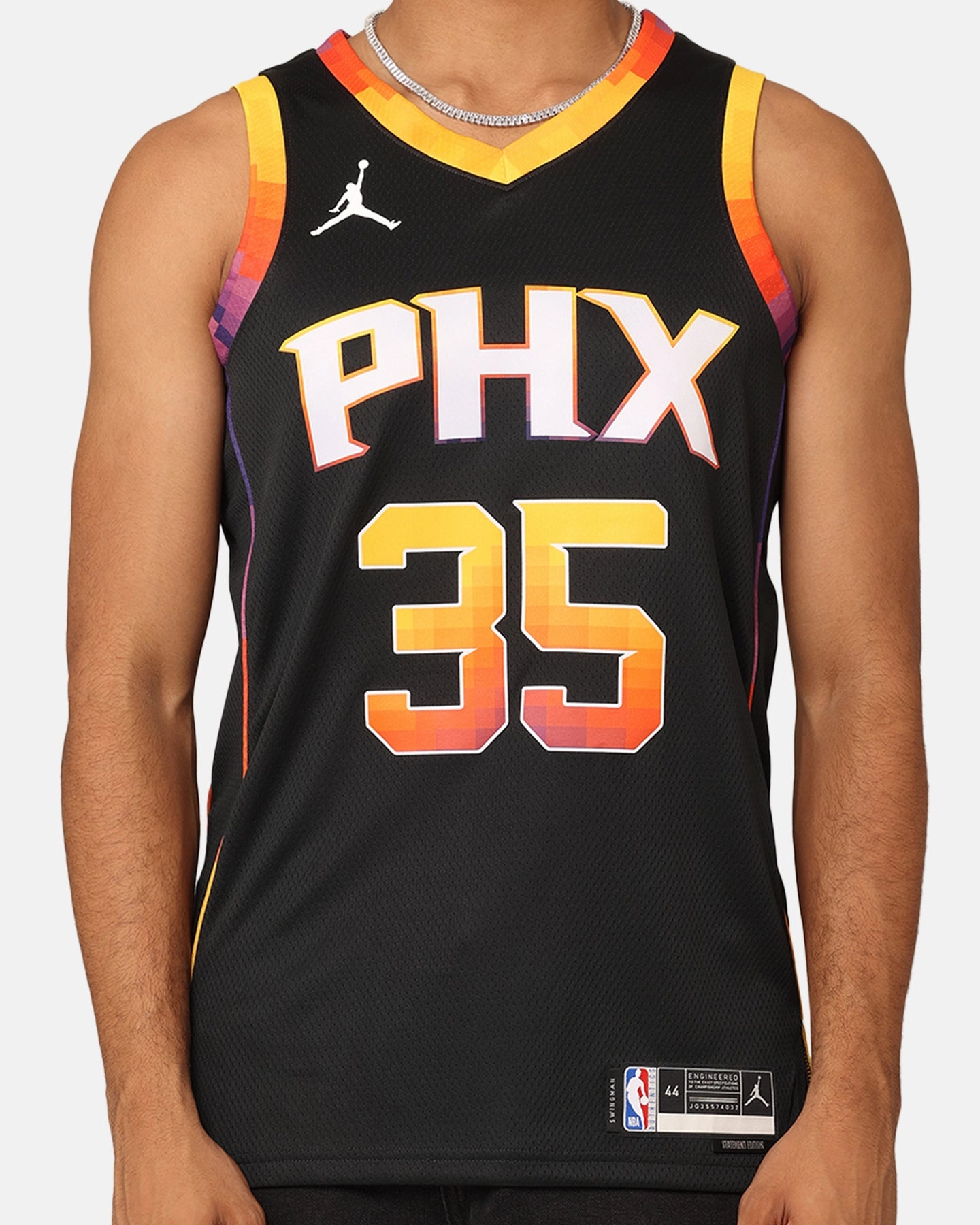 Sport Clip Compatible Weightless Layer Jordan Phoenix Suns Kevin Durant Statement Edition 2022/23 Dri-FIT Swingman Jersey Black