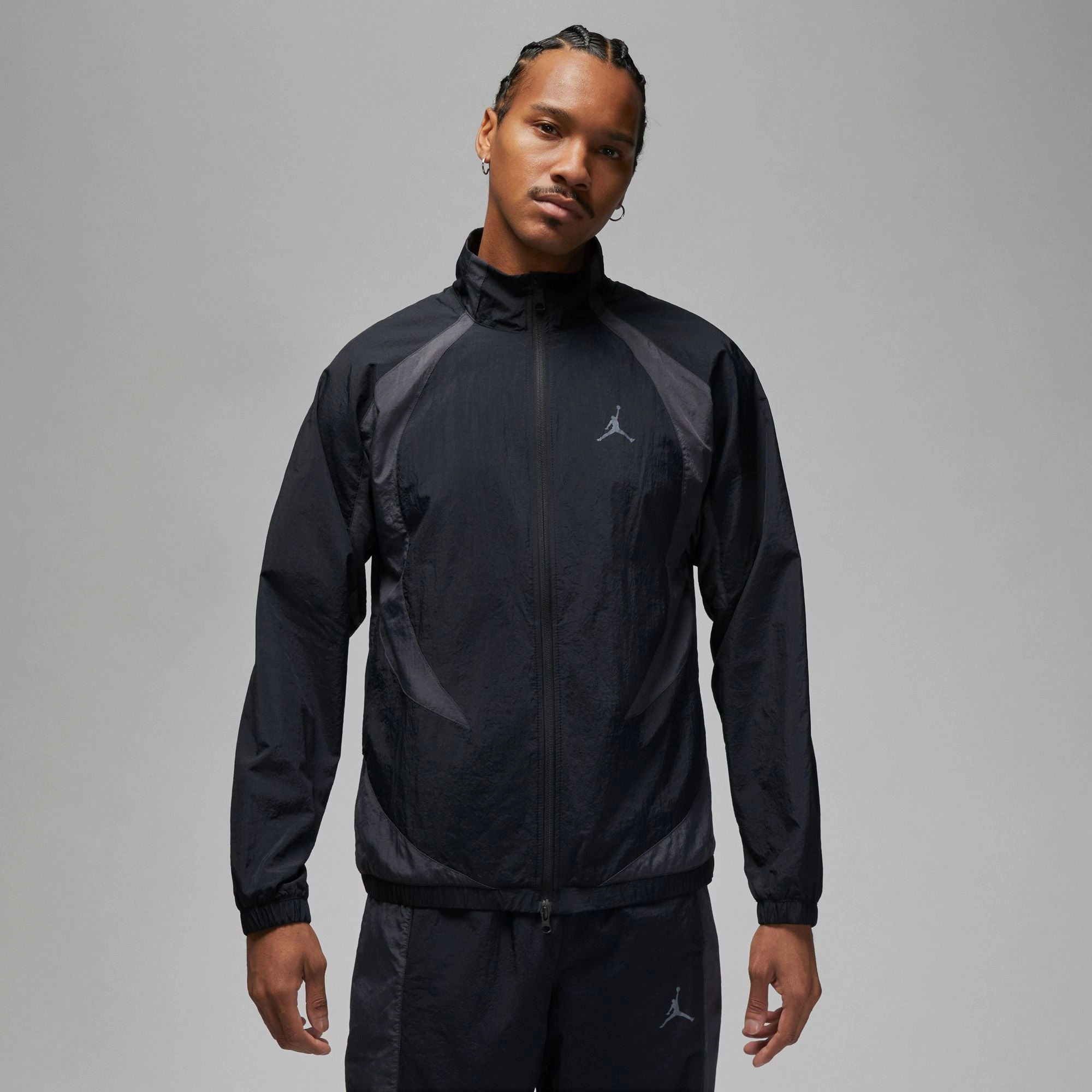 Jordan Sport Jam Warm-up Jacket 'Black' Abrasion Resistant Finish Minimalist Style