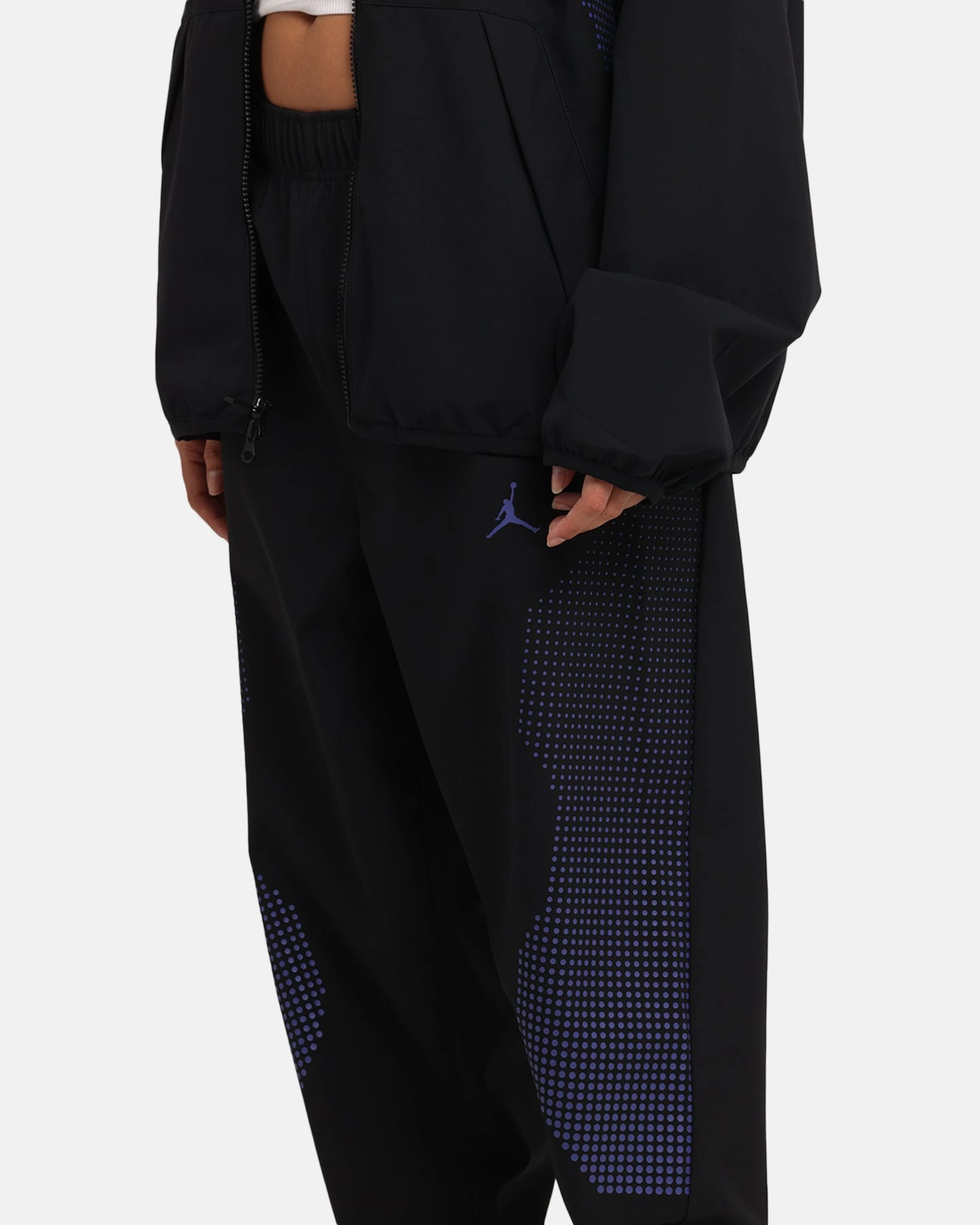EcoFriendlyDye Ultra Soft Jordan Sport Jam Warm-Up Pants Black/Purple