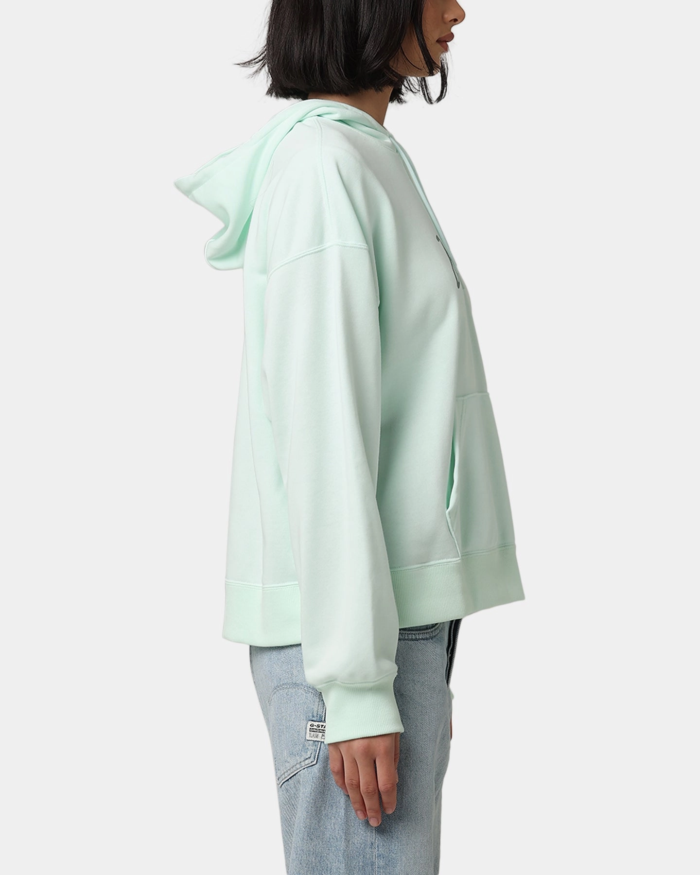 Jordan Women's Brooklyn Fleece Pullover Hoodie Barely Green/Jade Smoke PreShrunk Cotton Blend Determination