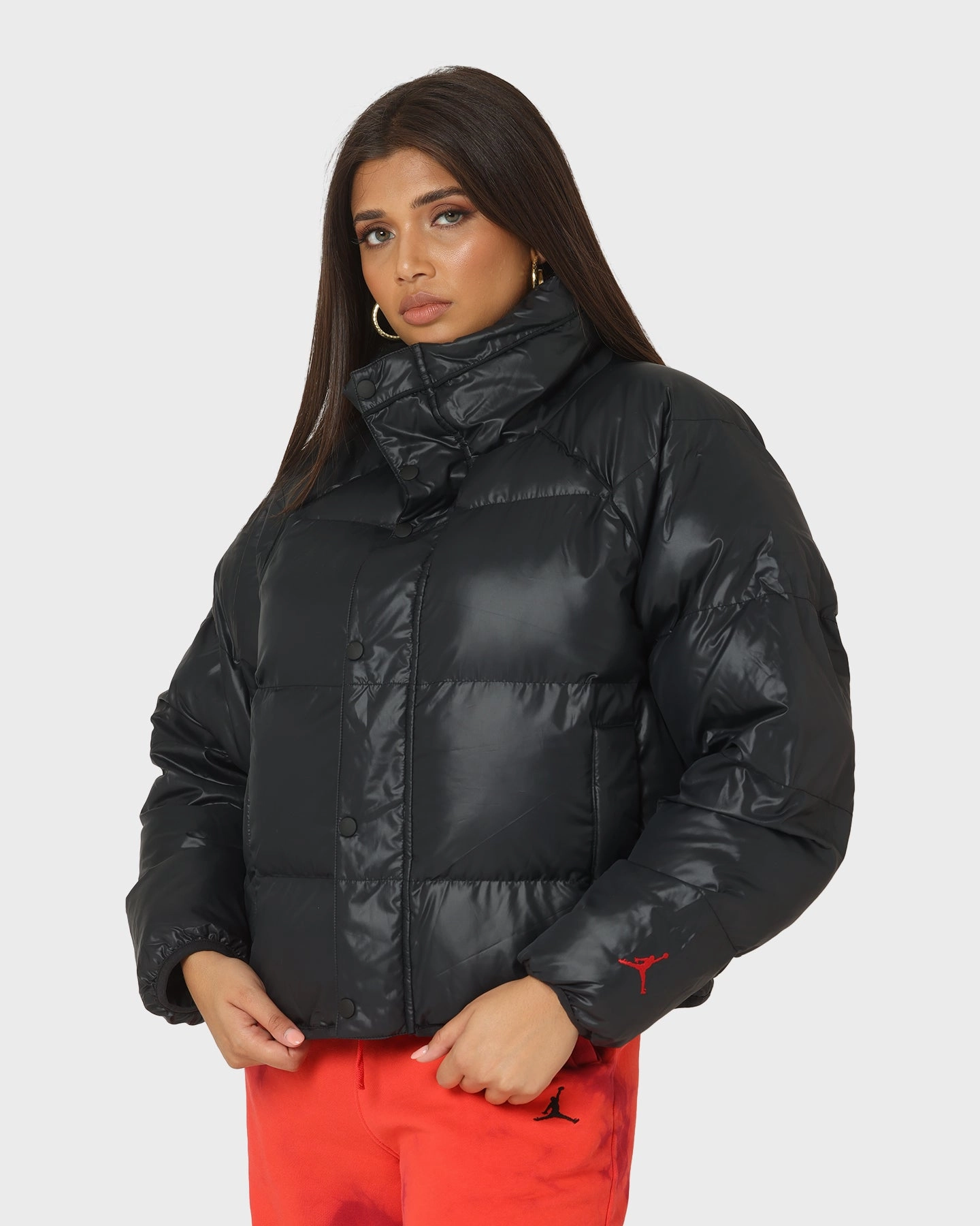 Jordan Women's Flight Puffer Jacket Black Effortless Wear Performance Optimized Fit