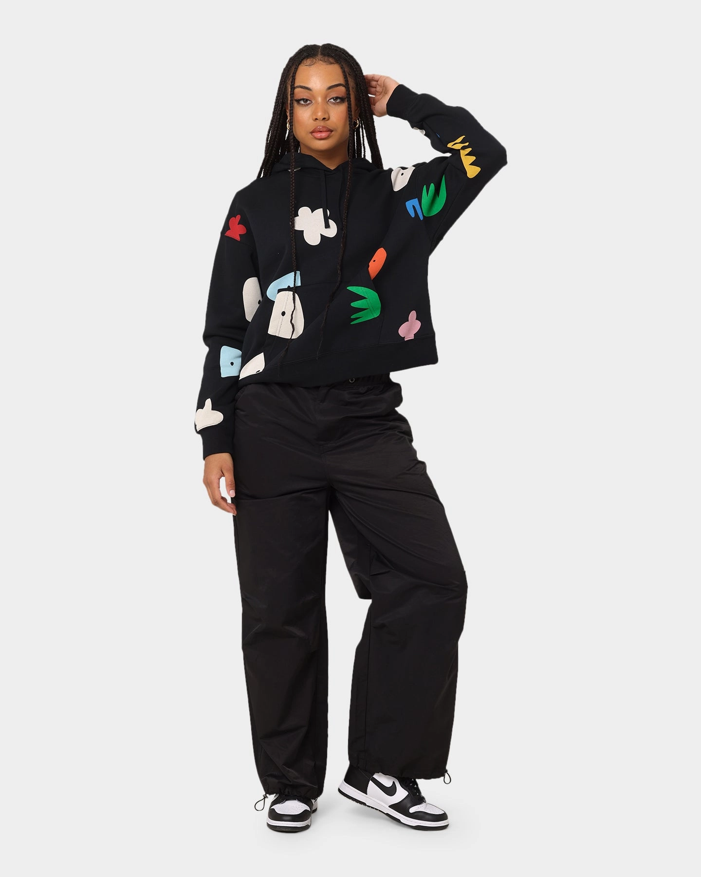 Reinforced Stitching Jordan Women's Jordan Artist Series Flight Fleece Hoodie Black