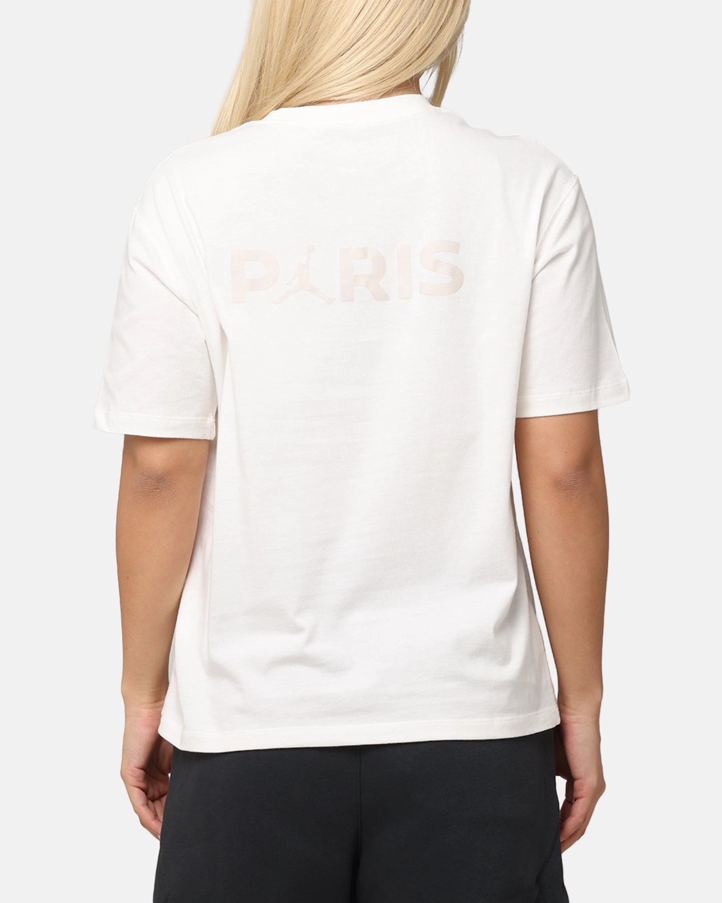 Jordan Women's Paris Saint-Germain Graphic T-Shirt Rust Sail/Pale Ivory Trendy Vibes