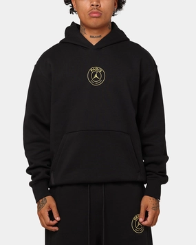 Quick Layering Minimalist Aesthetic Jordan X Paris Saint-Germain Fleece Pullover Hoodie Black/Cargo Khaki