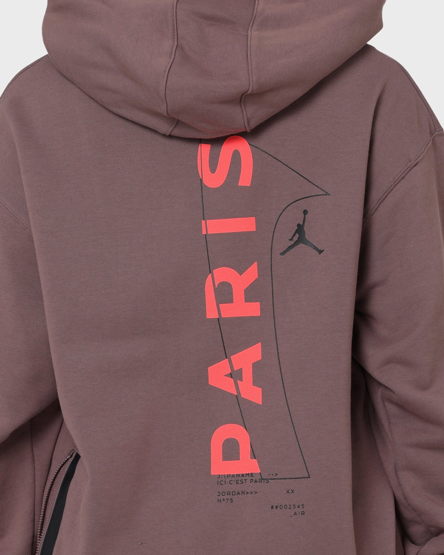 teachers Evaluation Jordan X Paris Saint-Germain Fleece Pullover Hoodie Plum Eclipse