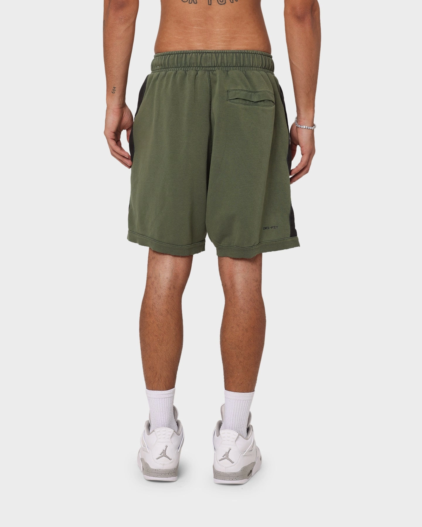 Bootcut style Jordan Zion Dri-FIT Fleece Shorts Carbon Green/Black