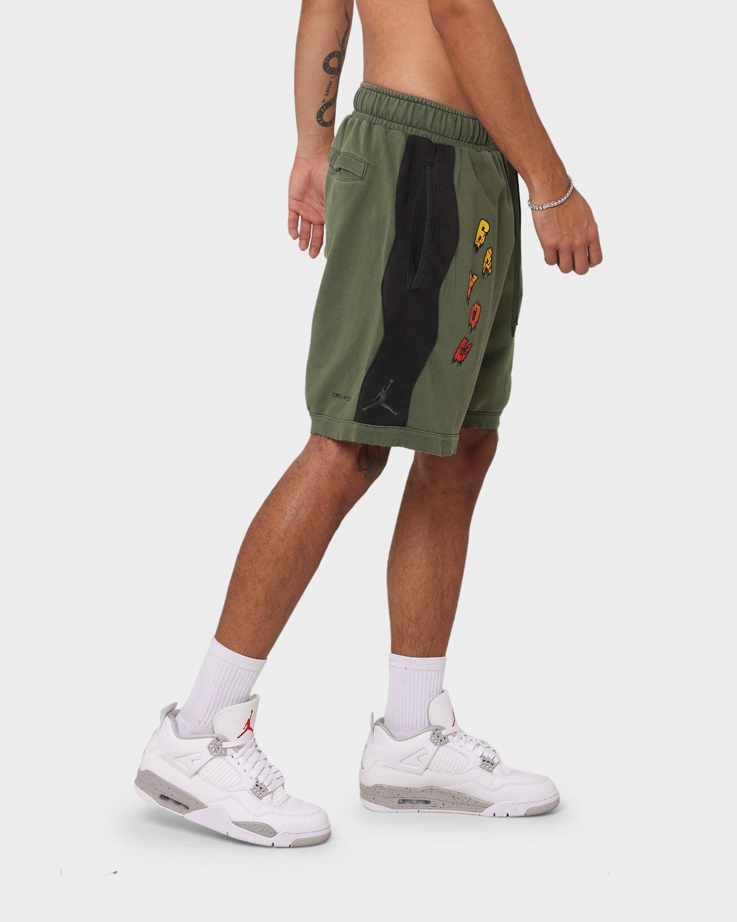 Jordan Zion Dri-FIT Fleece Shorts Carbon Green/Black Clean Lines Versatile Shorts