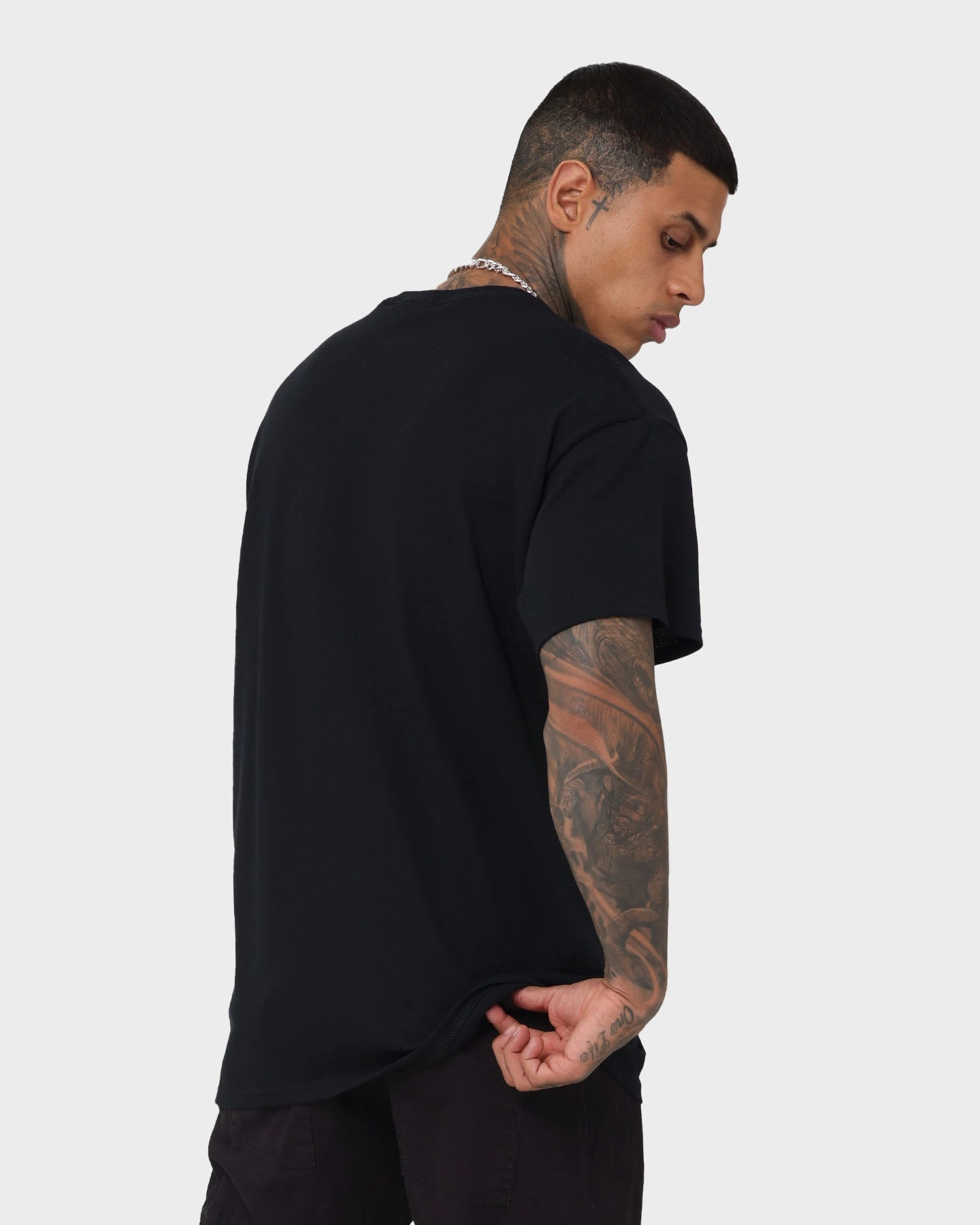 Non Fading Material Juicy Merch Twista Vintage T-Shirt Black Wash
