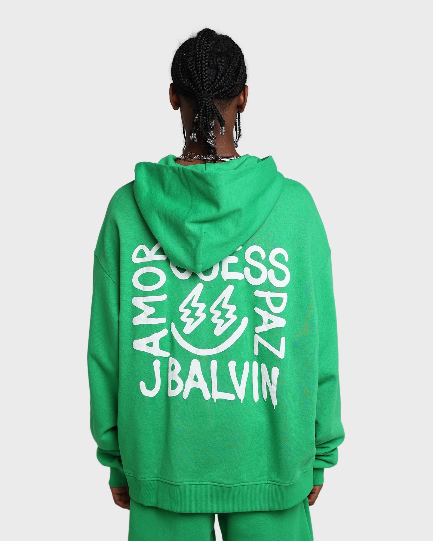 GUESS Originals X J Balvin Paz Hoodie Vip Green Develop