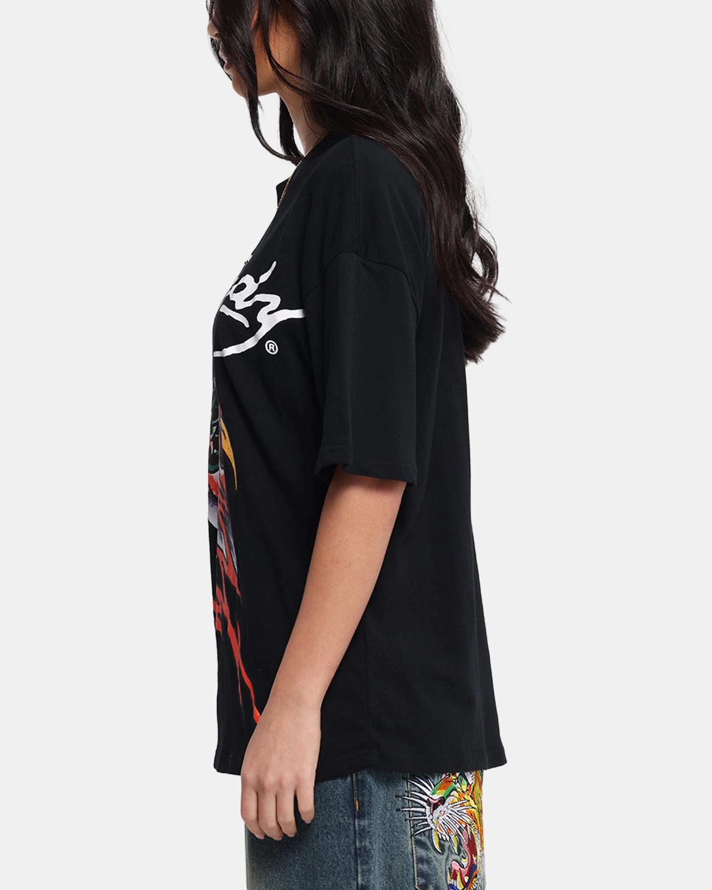 Ed Hardy Lightning T-Shirt Black ethical Ultra Soft Texture