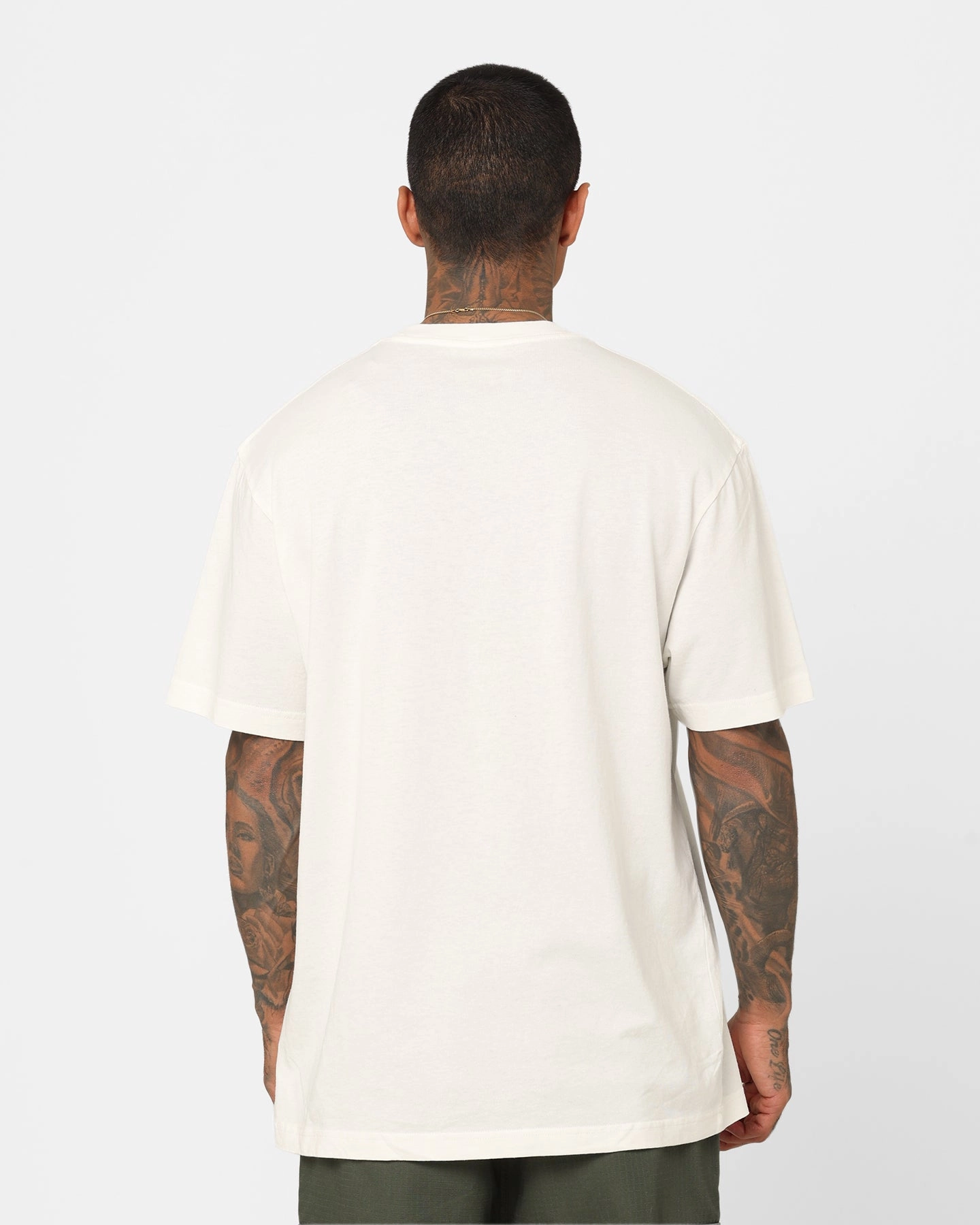 Mitchell & Ness Los Angeles Lakers Oversized Logo T-Shirt Vintage White Classic Comfort Style