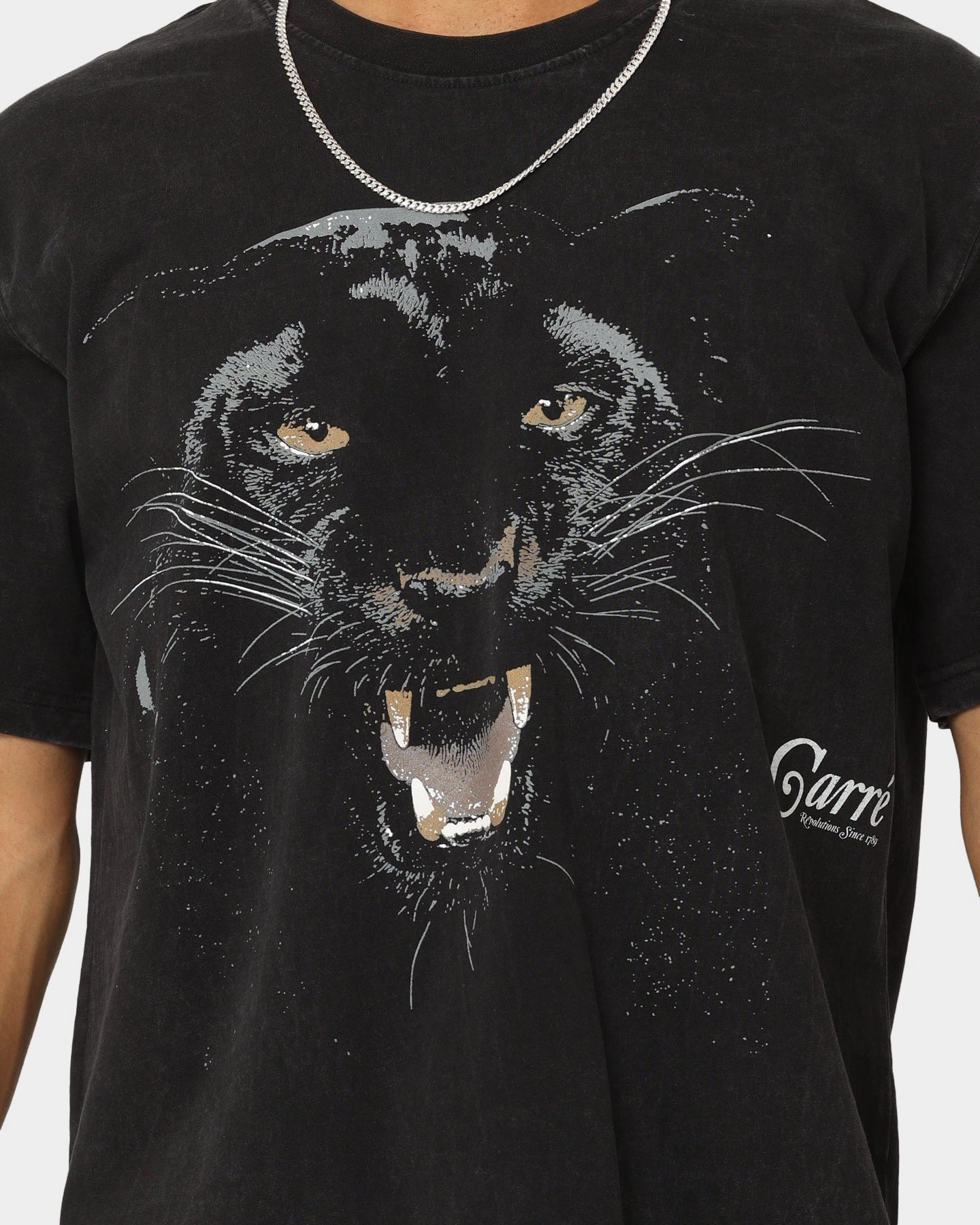 Carr?? Panther T-Shirt Vintage Black Multi Directional Stretch