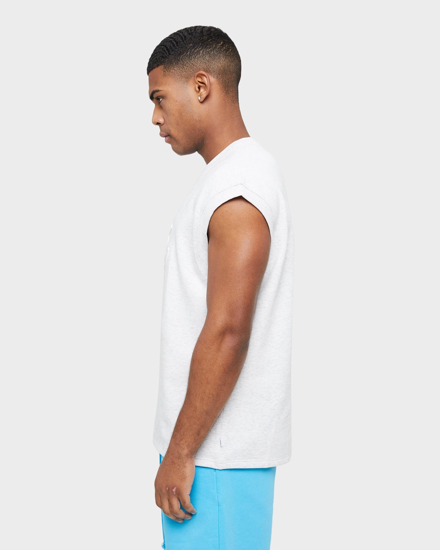 Carre Forme Muscle T-Shirt Light Grey Summer Casual in demand