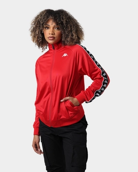Kappa 222 Banda Anniston Slim Jacket Red/Black Comfort Fit