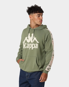 Abrasion Resistant Surface Kappa 222 Banda Hurtado 4 Hoodie Green Loden/Beige