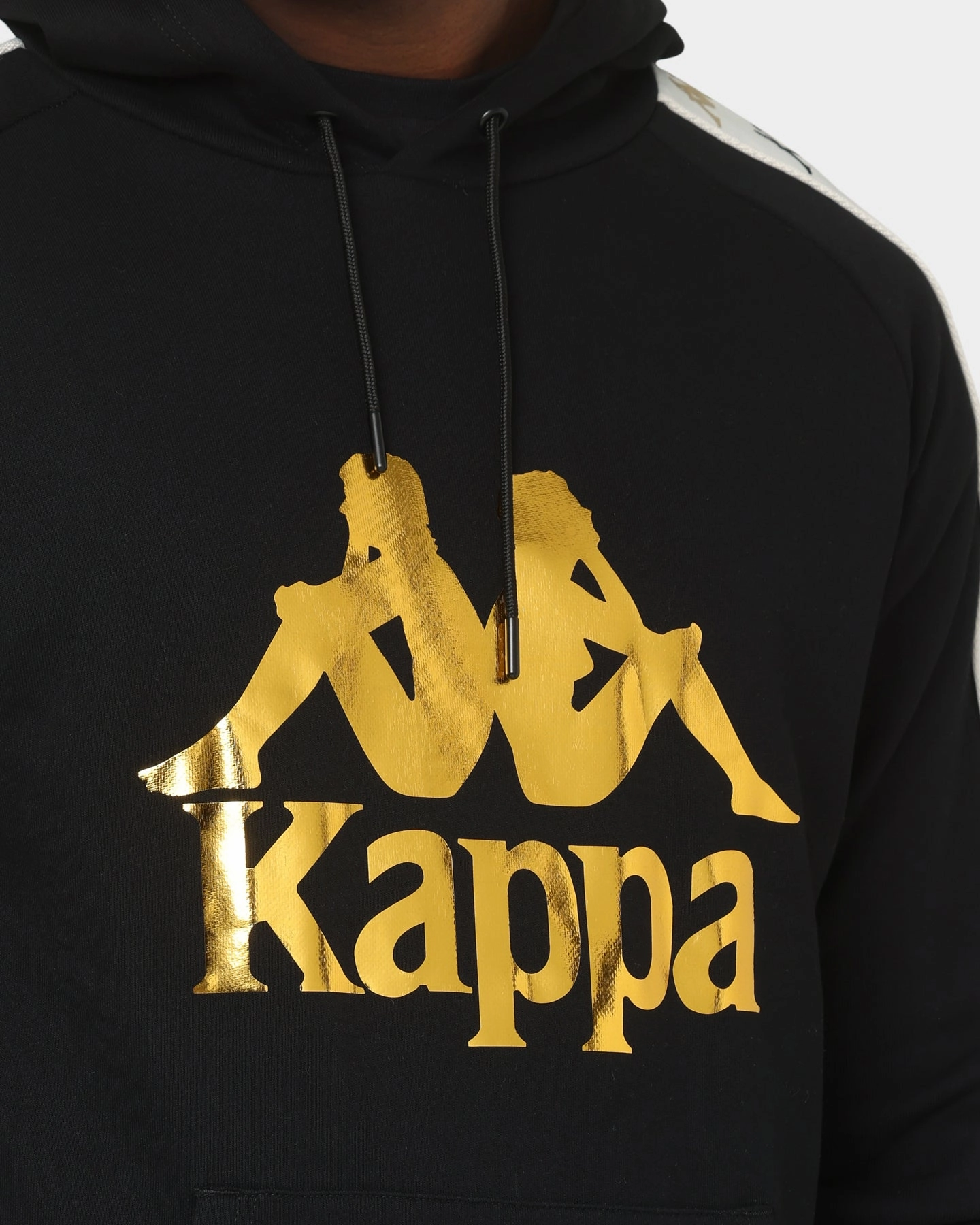 Kappa 222 Banda Hurtadof Hoodie Black/Grey Vapo Propagate
