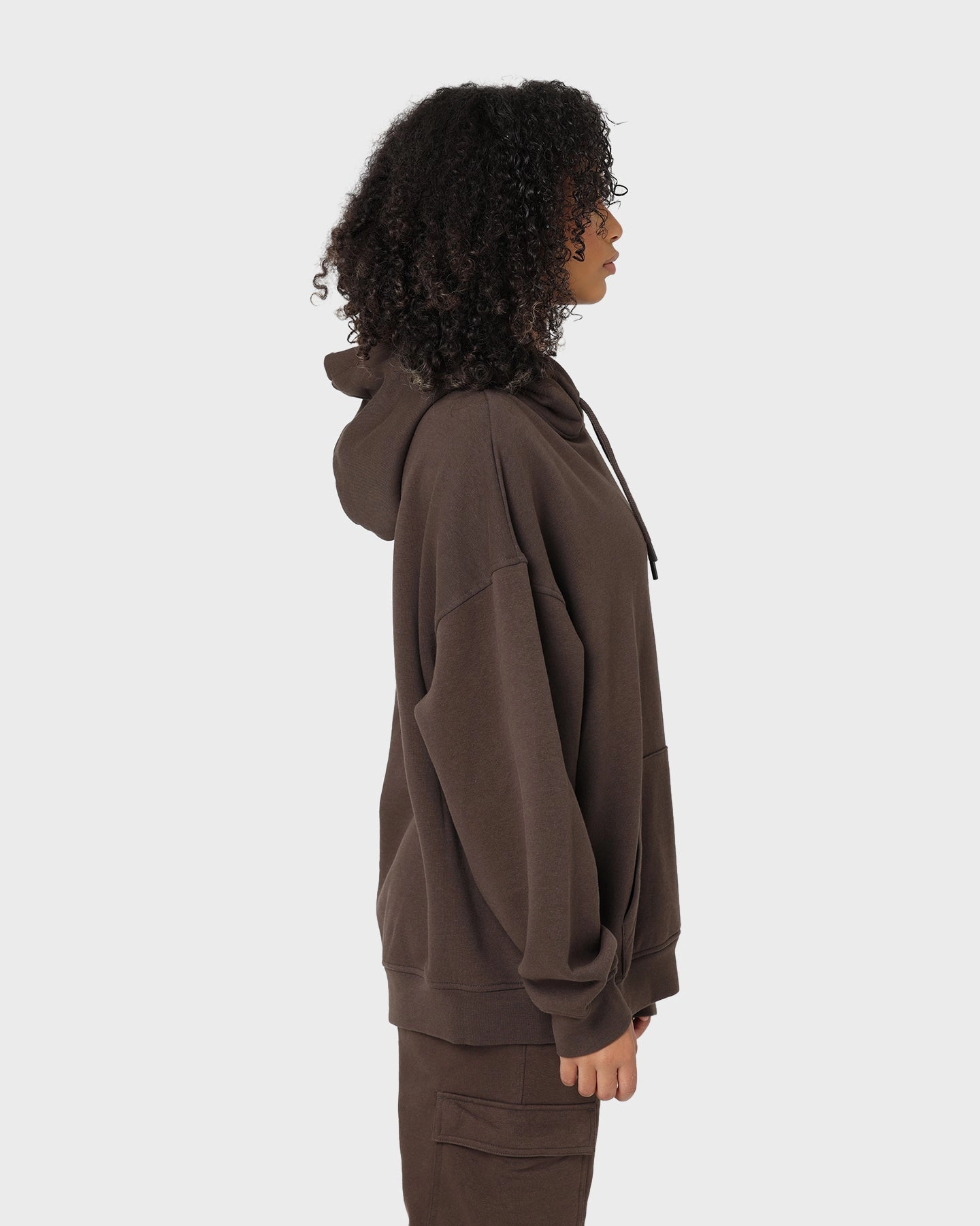 KAPPA Authentic Diran Hoodie Brown Coffee/Grey cyclist Debit