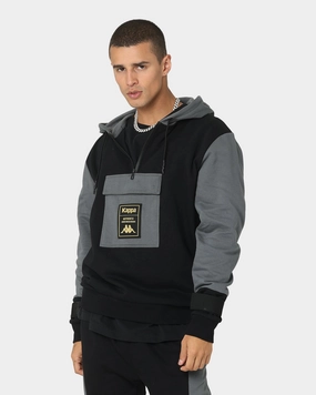 Mix - and - Match Kappa Authentic Frax Hoodie Black/Gold